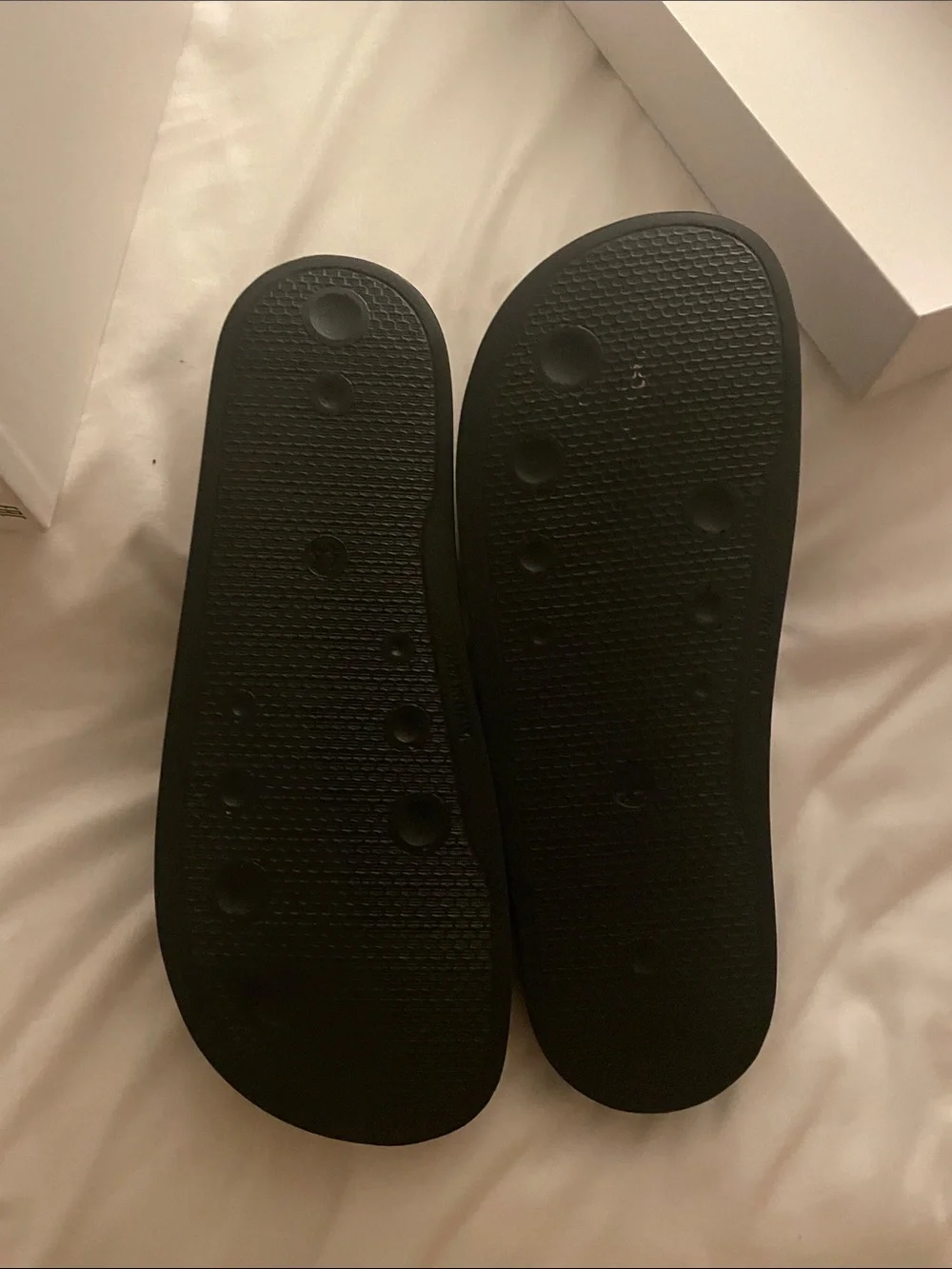 Moschino Black Slides with White Logo